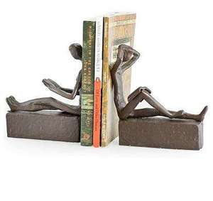 Aluminium Wrought Bookend Decorative Geometrical Design <b>Desk</b> Office Organizer Classic Bookend In <b>Old</b> Style - Product Image 3