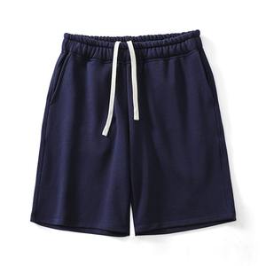 Pantalones Cortos Deportivos de Felpa de Algodón para Hombre, Cintura Elástica con Cordón, Secado Rápido, Transpirables, Personalizables, OEM, Venta al Por Mayor - Product Image 3