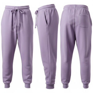 <b>Men's</b> <b>White</b> Breathable Sweatpants Elastic Waist Drawstring Side Pockets Casual Joggers Autumn Wear - Product Image 5