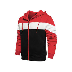 Sudadera con capucha de lana de algodón pesado de invierno al por mayor para hombre Sudadera con capucha acanalada de marca personalizada - Product Image 2