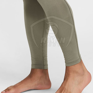 Pantalons de compression haute performance pour hommes, respirants, séchage rapide, en Spandex/Polyester, vêtements de sport, style long, logo personnalisé - Product Image 5