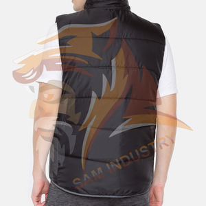 เสื้อแจ็คเก็ตพัฟเฟอร์แบบไม่มีแขนสำหรับผู้ชาย ดีไซน์ใหม่ แฟชั่นฤดูหนาว รับทำโลโก้ตามสั่ง  ขนาดตามสั่ง - Product Image 3