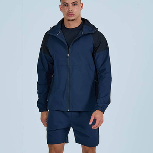 Conjuntos de Chaqueta Cortavientos de Nailon para Hombre con Logotipo Personalizado, de Alta Demanda, Ligeros, de Secado Rápido e Impermeables, Conjuntos Deportivos para Hombre, Conjunto para Correr - Product Image 1