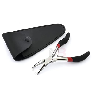 MAGMA BEAUTY High Quality Stainless Steel Hair <b>Extension</b> Pliers Non-slip Silicone Hand Removal <b>Micro</b> Ring Bead <b>Extensions</b> - Product Image 1