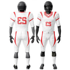 Uniforme de football américain moderne, tenue d'équipe professionnelle, couleur personnalisée, nom et numéro de l'équipe, respirant, manches courtes, 100% polyester - Product Image 6
