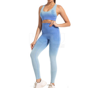 Conjunto de yoga cómodo para mujer, diseñado para inspirar confianza con patrones únicos y excelente transpirabilidad. - Product Image 3