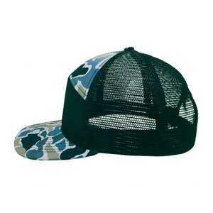 ODM OEM Vietnam Hat Factory Ri168 Sombreros de camionero de malla de 7 paneles Old School Camo Mesh Hat Custom Camo Ri 168 Sombrero de camionero Sombreros de impuestos bajos - Product Image 3