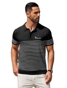 Chemises de golf pour hommes sur mesure en gros, à séchage rapide, respirantes, décontractées, unies, à manches courtes, 100 % coton - Product Image 1