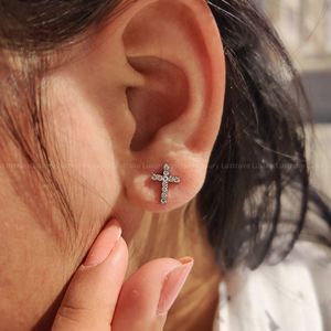 Pendientes de Diamantes Cultivados en Laboratorio de 0.25CT, Corte Redondo E/F VS, Plata 925, Oro Blanco, Hechos a Mano, Sostenibles, Elegantes, Joyería para Mujer - Product Image 6