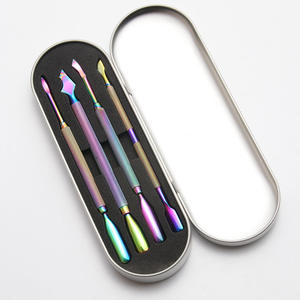 Professional Manicure Tools 2pcs Stainless Steel Curved Blades Finger Use Nail Cutter Cuticle Pusher Clipper Kit ANAAIF - Product Image 6