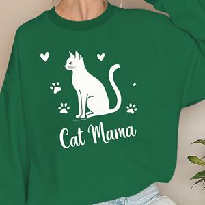 Mamá gato cuánto madre sudaderas de mujer - Product Image 3
