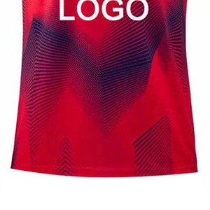 เสื้อฟุตบอลทีมสโมสรย้อนยุคแบบยูนิเซ็กซ์สั่งทำได้ บริการ OEM ผ้าโพลีเอสเตอร์ 100% แห้งเร็ว เสื้อซ้อมฟุตบอลฤดูร้อนแบบสั้น - Product Image 4