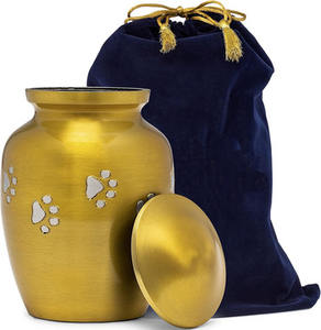 Urnes funéraires pour animaux de compagnie en laiton de haute qualité, urnes commémoratives pour chats et chiens, urnes pour cendres de chats et de chiens, urnes en gros à bas prix - Product Image 1