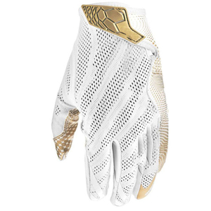 Gants de sport blancs et dorés à doigts entiers, respirants, en polyester, unisexes, toutes saisons, impression par sublimation - Product Image 2