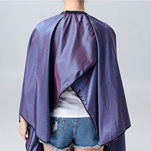 Nouvelle Cape de Barbier Jetable Iridescente Sur Mesure avec Poche Latérale, Imperméable, en Nylon/PVC – Vente Chaude - Product Image 2