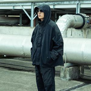 Chaqueta Cortavientos Ligera con Capucha para Hombre, Diseño Deportivo con Bloques de Color, Secado Rápido, Manga Larga, Ropa de Primavera para Exteriores - Product Image 5