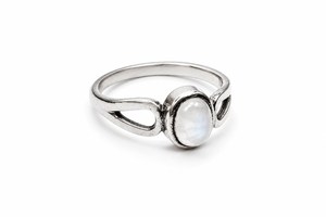 Natural Rainbow Moonstone <b>Ring</b> 925 Sterling Silver Plated Handmade Oval Gemstone <b>Ring</b> Boho Statement <b>Ring</b> - Product Image 3