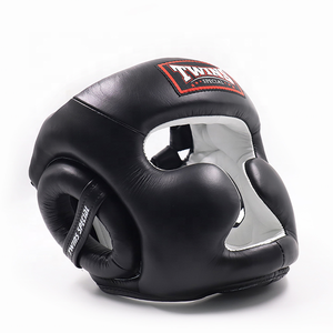 Protector de Cabeza para Boxeo Twins, Cuero PU Blanco, Protección Facial Completa, Cierre de Gancho y Bucle, Casco Deportivo Unisex para Adultos - Product Image 5