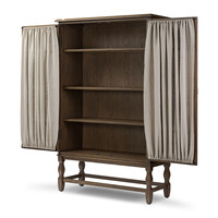 Meuble de rangement contemporain en teck massif écologique, durable et imperméable Amber Lewis X Four Hands Finley