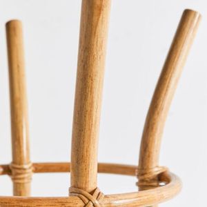 Clothes Hanging Eco-friendly Rattan Clothes Rack High Quality Standing Clothing Rack Cheap for Baby and Adult Bedroom Furniture - Product Image 2