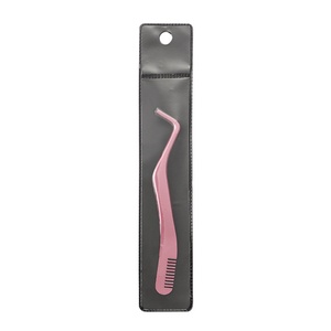 Nouvelles pinces à cils manuelles en acier inoxydable, durables, réutilisables, sans colle, pour marque privée, stock transfrontalier - Product Image 5