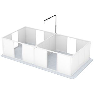 Supporto per luce retrattile regolabile in altezza per porta, Tappetino impermeabile per pipì - Cuccia per cani di taglia media, Mobili per animali domestici - Product Image 1