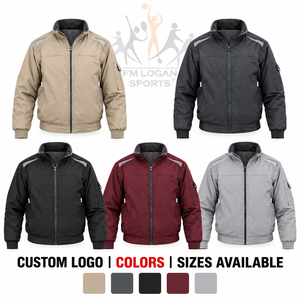 Chaqueta Bomber de Invierno Personalizada para Hombre, Acolchada, con Capucha, Aislante, con Ribete Reflectante, Resistente al Viento, con Cierre, OEM ODM - Product Image 5
