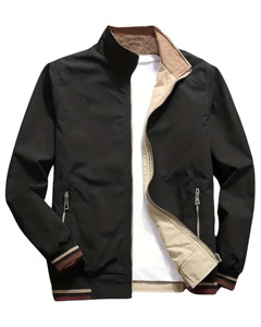 2025/2026 Winter Men's Casual Zipper-Up Hoodie Regular Fit 380g Fleece Pocket Solid Breathable Quick Dry Daily Wear Plain Dyed - Product Image 1