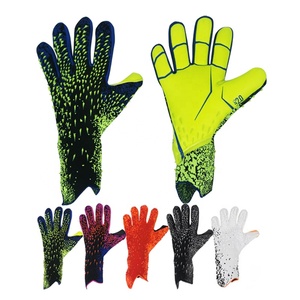Football Goalkeeper Gloves Full Finger PU <b>Material</b> Non-Slip Breathable Quick Drying With Finger Protection Unisex - Product Image 1