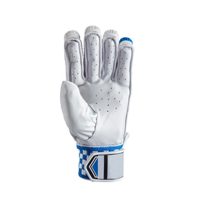 Gants de frappe de cricket en cuir Pittards professionnels personnalisés, légers, haute protection, rembourrage gris glacé, protège-mains de frappe. - Product Image 1