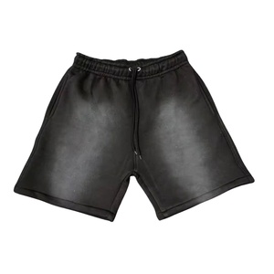 Nouvelle Arrivée Short Homme Délavé à l'Acide 100% Coton Molleton Bouclette Personnalisable Effet Vieilli Style Urbain Vintage 2026 - Product Image 2