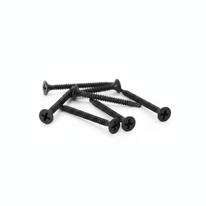 Tornillos PDC Modelo 9 Clase 8.8 de Acero al Carbono Negro, Rosca Gruesa, Cabeza Pan, Acabado Fosfatado para Fijación de Paneles de Yeso, Pulgada/Métrico - Product Image 3