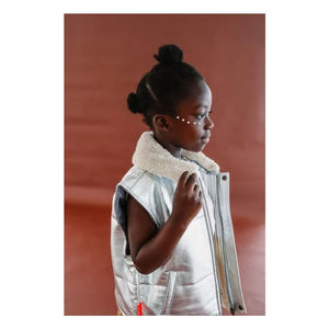 Chaqueta de Plumón para Mujer, Nueva Colección 2024, Cálida, Cortavientos, de Alta Calidad, con Cuello Alto y Diseño en Contraste de Color - Product Image 4