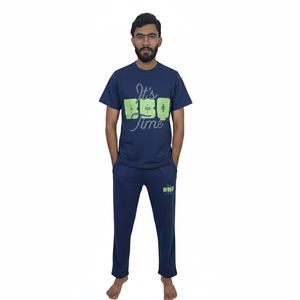 เสื้อยืดและกางเกงขายาวผู้ชายปี 2026 ราคาถูก MOQ ต่ำ คุณภาพสูง สไตล์ลำลองสำหรับฤดูร้อน มีกระเป๋าเสื้อยืดและกางเกงขายาวผู้ชาย - Product Image 1