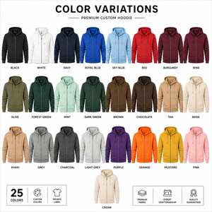 Sweat-shirt à capuche zippé intégral respirant en molleton de coton premium pour homme, personnalisable, marque privée, fabricant OEM ODM en gros - Product Image 4