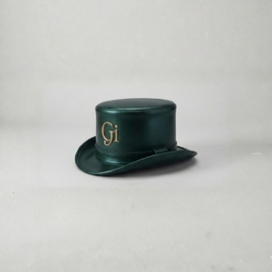 Chapeau Haut de Forme Personnalisé OEM en Cuir Pleine Fleur Véritable avec Imprimé Animal Soyeux, Style Vintage Steampunk, pour Hommes et Femmes, Idéal pour Sports de Plein Air et Voyage, Vente en Gros - Product Image 2