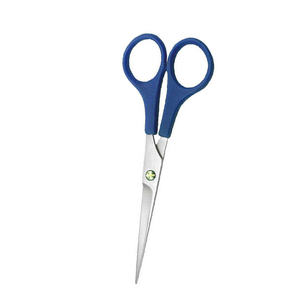 Ciseaux en plastique professionnels pour droitiers, 6 ciseaux de coiffeur en acier inoxydable, manche moyen en plastique avec logo personnalisé - Product Image 6