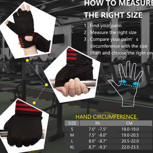 Gants de sport en néoprène de qualité supérieure à demi-doigts avec fermeture à lacets, antidérapants et respirants pour l'entraînement physique et la musculation - Product Image 4