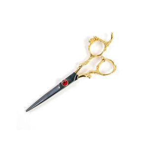 Tijeras de Peluquería para Diestros con Agarre Cómodo de Primera Calidad, Acero Inoxidable VG10, Afiladas, 32 Dientes, Tijeras de Corte para Salón, KAAMIR INSTRUMENTS - Product Image 1