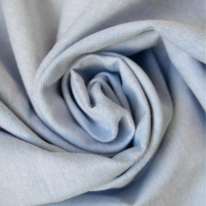 Tissu oxford en coton biologique écologique avec élasthanne, tissé, 147 cm, extensible, en coton chambray, pour vêtements de travail décontractés - Product Image 1