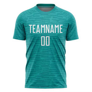 Fabrication professionnelle de maillots de football respirants à manches courtes de haute qualité, prix bas, best-seller, sur mesure, 100% polyester - Product Image 1