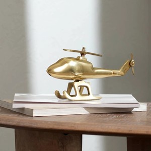 Modelo de Helicóptero Art Deco de Aluminio Hecho a Mano, Pieza Coleccionable de Aeronave, Miniatura para Escritorio de Oficina - Product Image 5