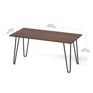 Table basse Mayrite finition Wengé, design élégant de table centrale - Product Image 5