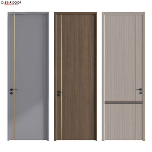 OEM/ODM Factory Modern Prehung Solid MDF Interior <b>Slab</b> Doors PVC Coated <b>Wood</b> Sound Insulation Bedroom Kitchen Apartment Hotel - Product Image 2