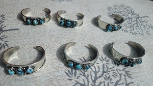 925 Sterling <b>Silver</b> Turquoise Vintage Native Handcuff <b>Cuff</b> <b>Bracelet</b>-Unisex Gift Jewelry - Product Image 2