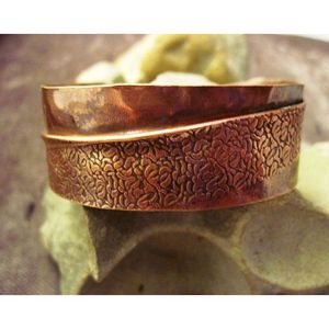 Handcrafted Copper <b>Bracelet</b> with <b>Crystal</b> Unique Elegance and Style Fashion Accessory - Product Image 5