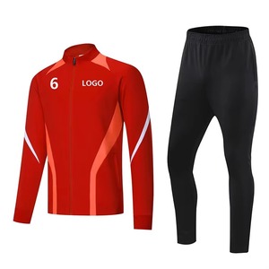 Ensemble de veste de sport de style nouveau, de qualité supérieure, en polyester, pour hommes, tenue d'entraînement de football, survêtement de football - Product Image 2