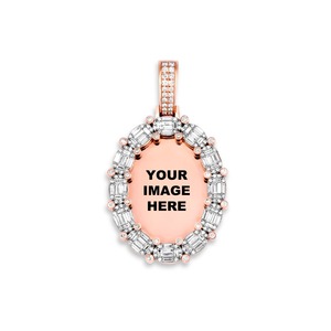 Certified D Color Round Brilliant Cut Diamond Gold Plated Charm Pendant Unisex Classic Loose Solitaire Luxury Fine Jewelry Gift - Product Image 2