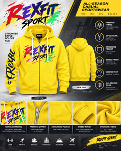 Sudadera con Capucha Amarilla para Hombre, Diseño Gráfico Color Splash, Chaqueta de Forro Polar Grueso, Estilo Urbano, 100% Algodón, Invierno, Personalizable, OEM, Venta al Por Mayor - Product Image 6