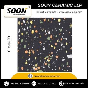Próximamente: Azulejos de Pared Interiores de Porcelana y Cuarcita, 600x600mm, Imitación Piedra, Acabado Brillante, Antibacteriano, Resistente a los Ácidos - Product Image 5